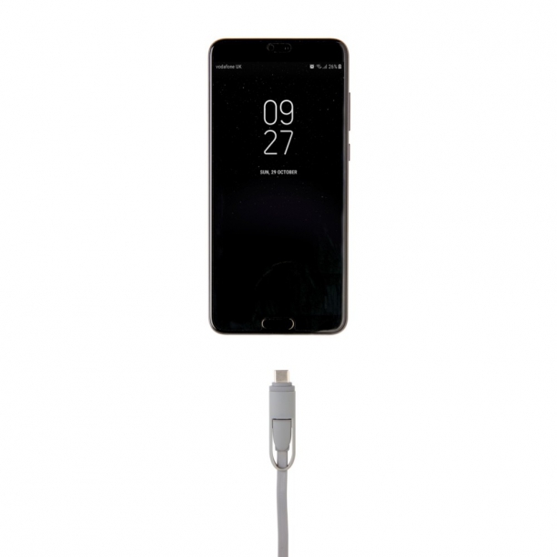 Zwijany kabel do ładowania i synchronizacji 3 w 1