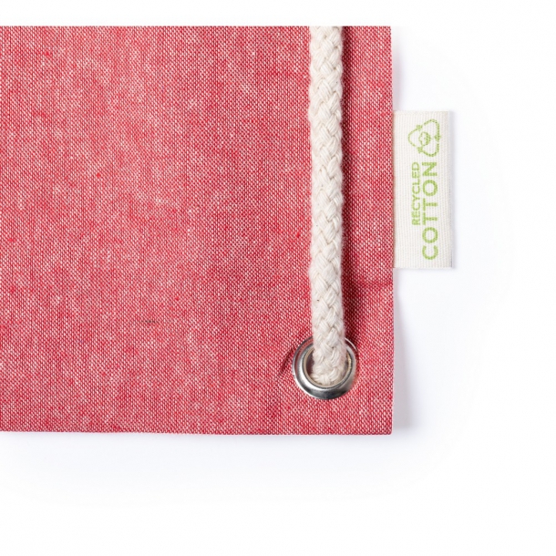 Worek ze sznurkiem i torba na zakupy z bawełny z recyklingu, 2 w 1