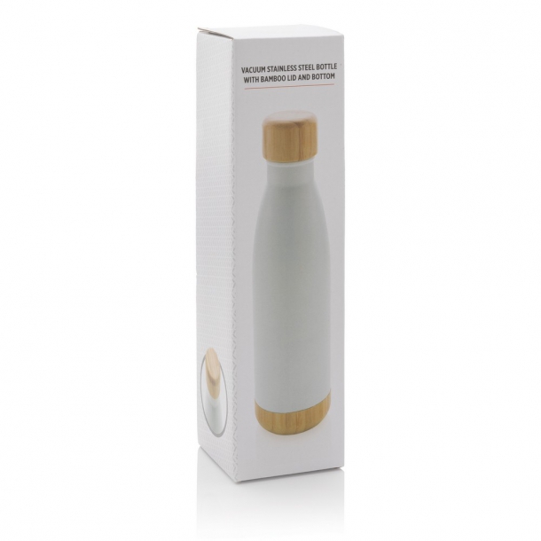 Butelka termiczna 700 ml, bambusowy element