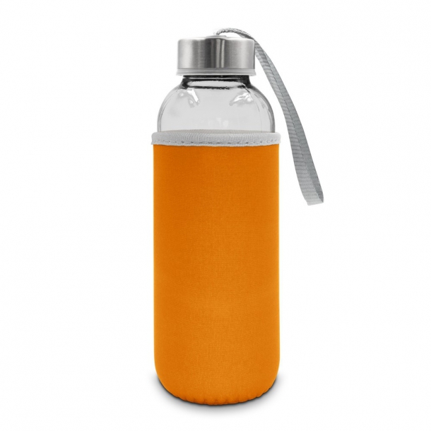 Szklana butelka 420 ml w pokrowcu | Bob