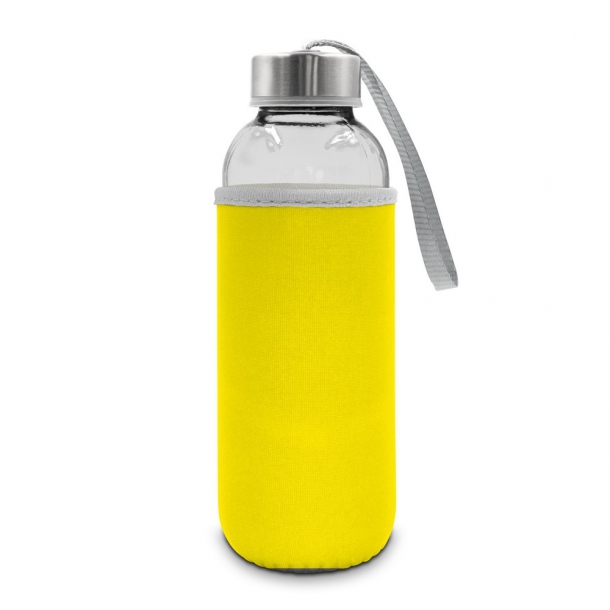 Szklana butelka 420 ml w pokrowcu | Bob