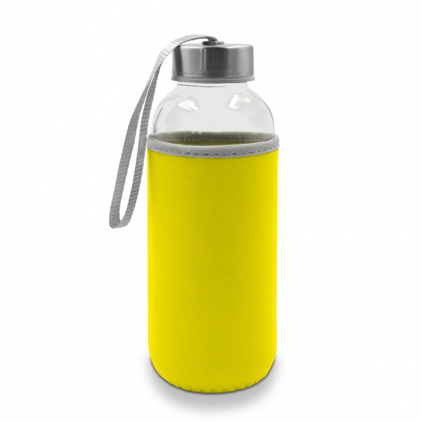 Szklana butelka 420 ml w pokrowcu | Bob