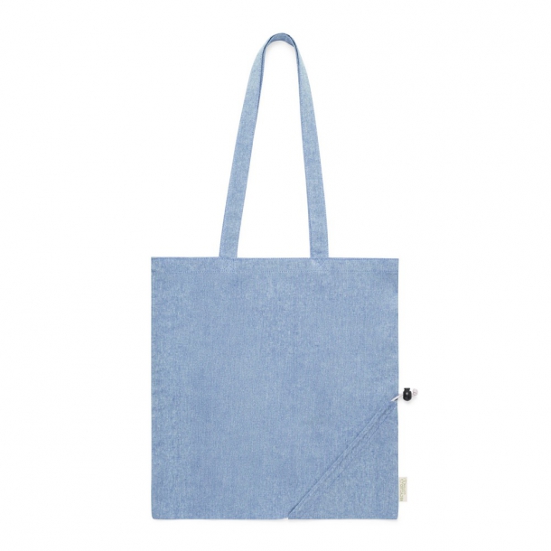 Torba na zakupy z bawełny z recyklingu, składana