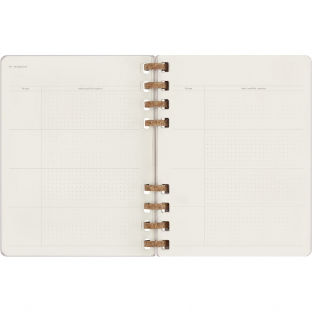 Spiralny kalendarz MOLESKINE Undated Life