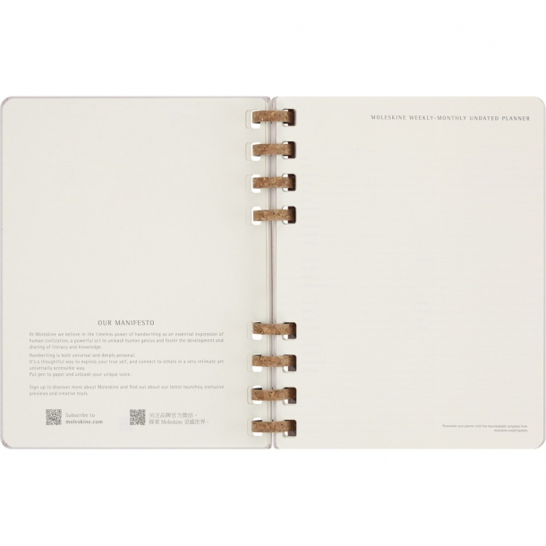 Spiralny kalendarz MOLESKINE Undated Life