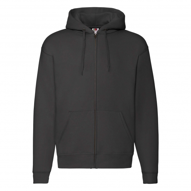 Zip Through Hooded Sweat 70/30 Black L