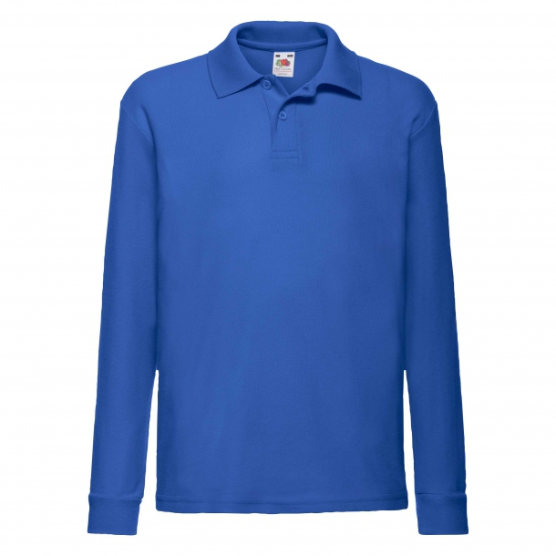 Kids L/S Polo Royal Blue 7-8 (128)
