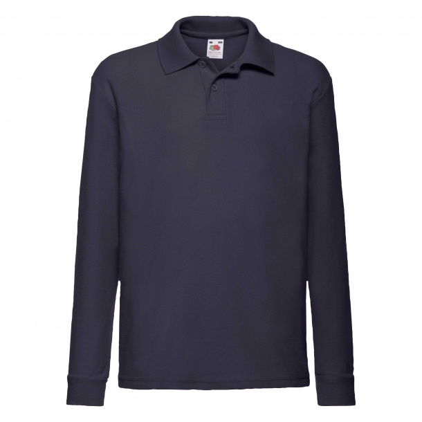 Kids L/S Polo Deep Navy 5-6 (116)