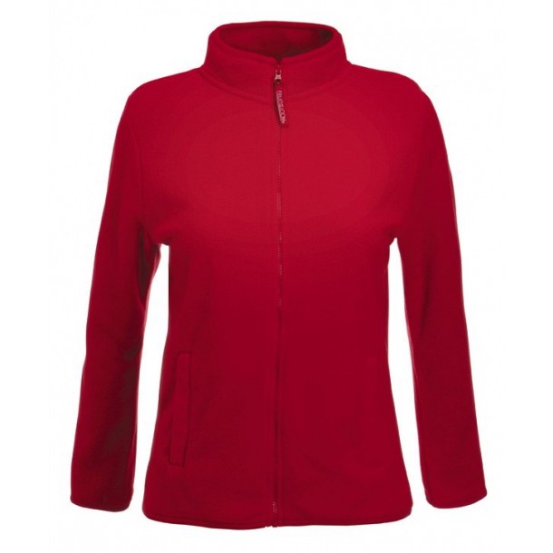 Lady Zip Thru Micro Fleece Brick Red S