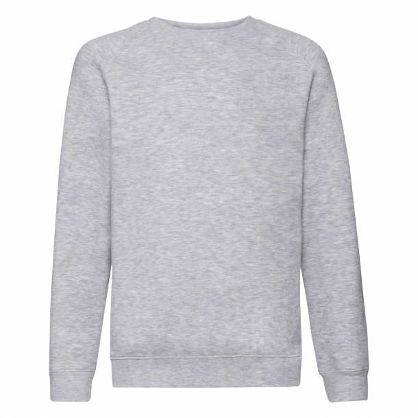 Kids Raglan Sweat 70/30 Heather Grey 9-11 (140)