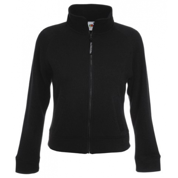 Lady-Fit Sweat Jacket 75/25 Black XS