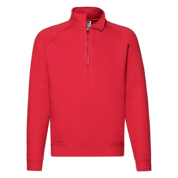 Zip-Neck Sweat 70/30 Red XL