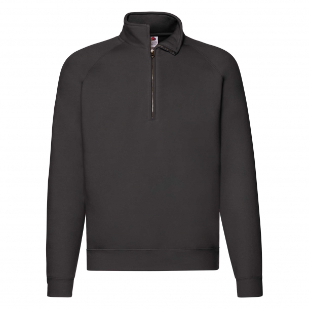 Zip-Neck Sweat 70/30 Black L