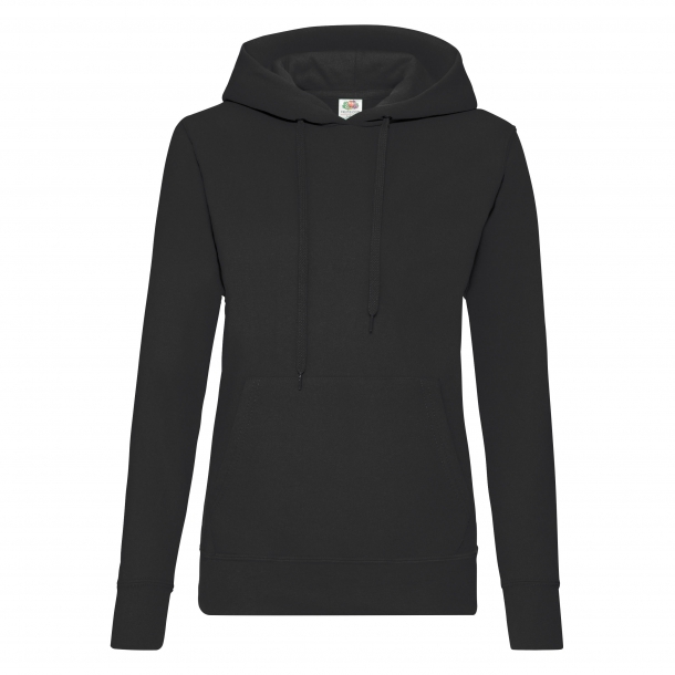 Lady-Fit Hooded Sweat 80/20 Black XS