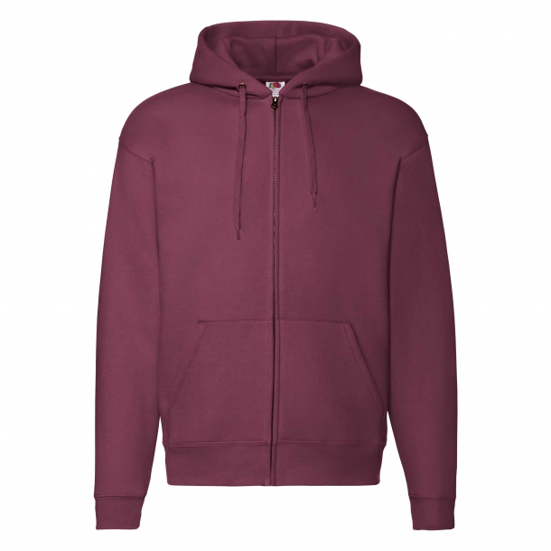 Zip Through Hooded Sweat 70/30 Burgundy M