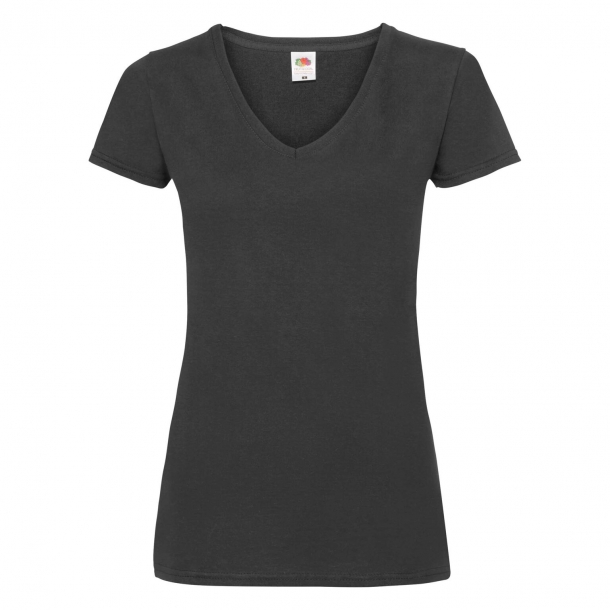 Ladyfit Valueweight V-Neck Black XS