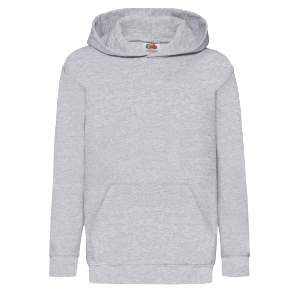 Kids Hooded Sweat 80/20 Heather Grey 5-6 (116)