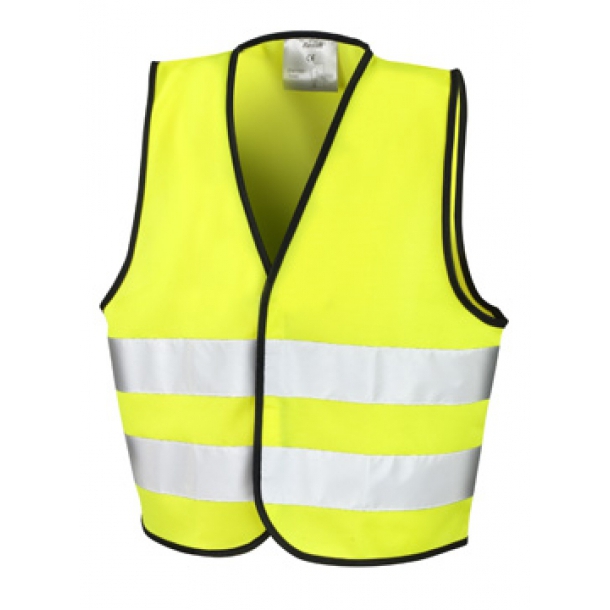 Junior Hi-Vis Safety Vest Bright Yellow 9-11 (140)