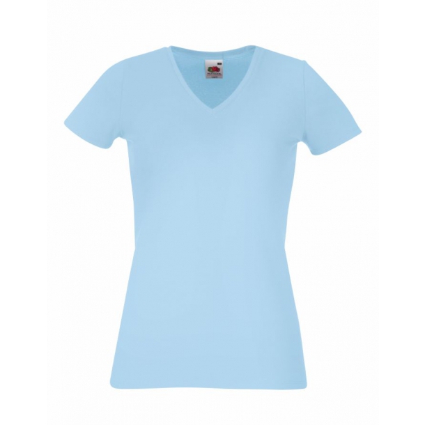 Lady-Fit V-Neck Sky Blue M