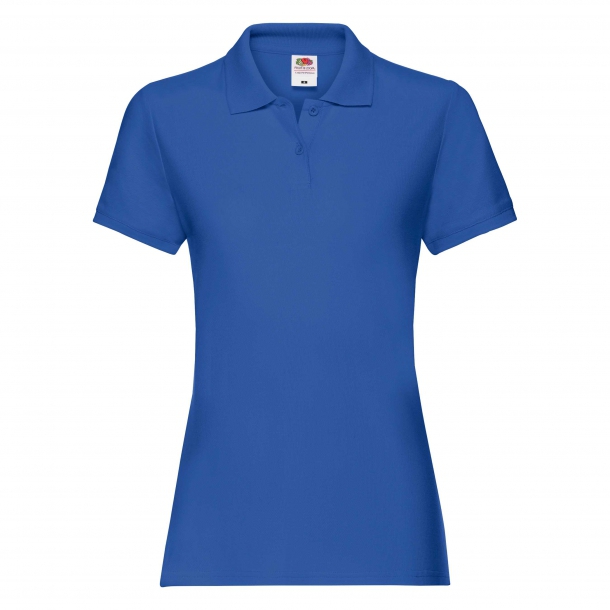 Lady Fit Premium Polo Royal Blue M