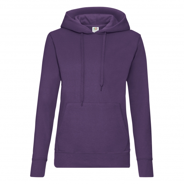 Lady-Fit Hooded Sweat 80/20 Purple M