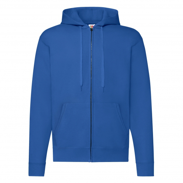 Zip Through Hooded Sweat 80/20 Royal Blue L