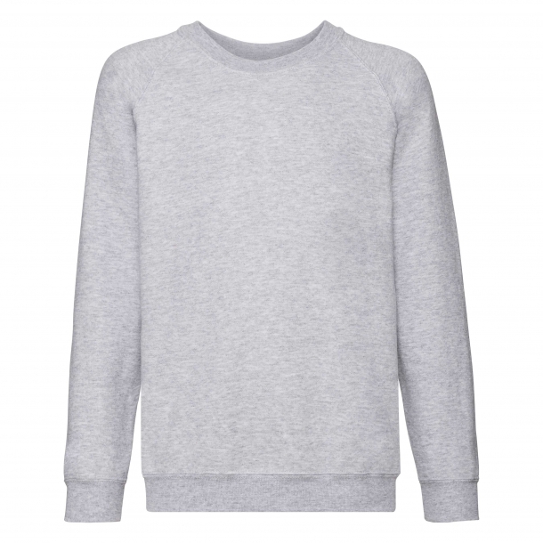 Kids Raglan Sweat 80/20 Heather Grey 9-11 (140)