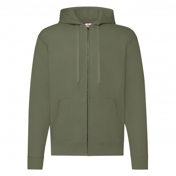 Zip Through Hooded Sweat 80/20 Classic Olive M