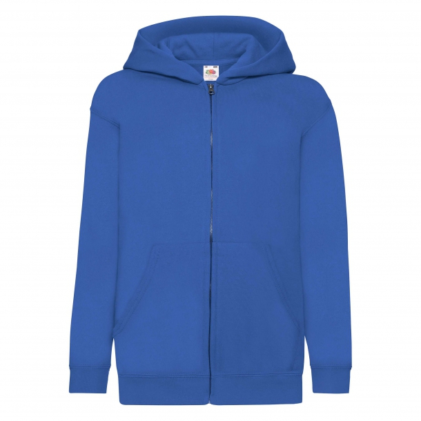 Kids Zip T. Hooded Sweat 80/20 R. Blue 5-6 (116)