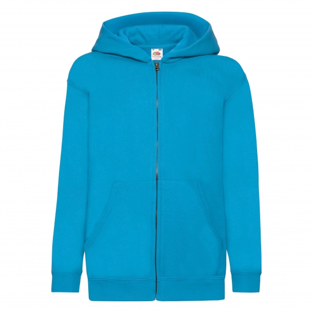 Kids Zip T. Hooded Sweat 80/20 A. Blue 9-11(140)