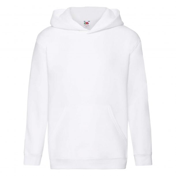Kids Hooded Sweat 70/30 White 5-6 (116)