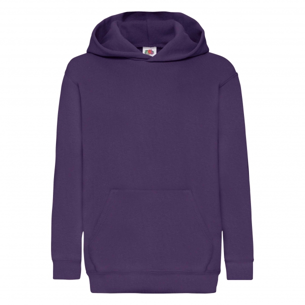 Kids Hooded Sweat 80/20 Purple 5-6 (116)