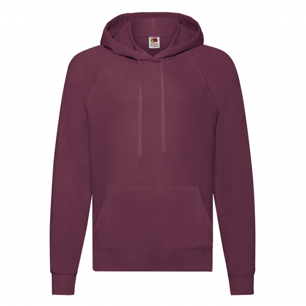 Lightweight Hooded Sweat 80/20 Burgundy S