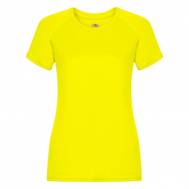 Ladies Performance T-Shirt Bright Yellow M