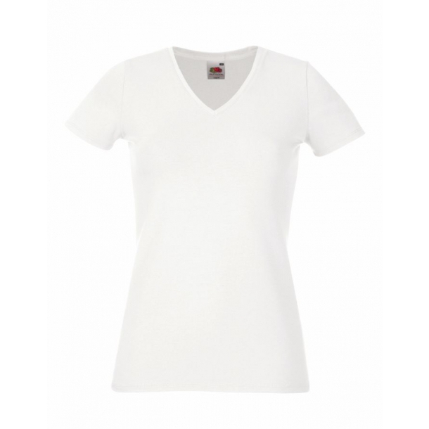 Lady-Fit V-Neck White S