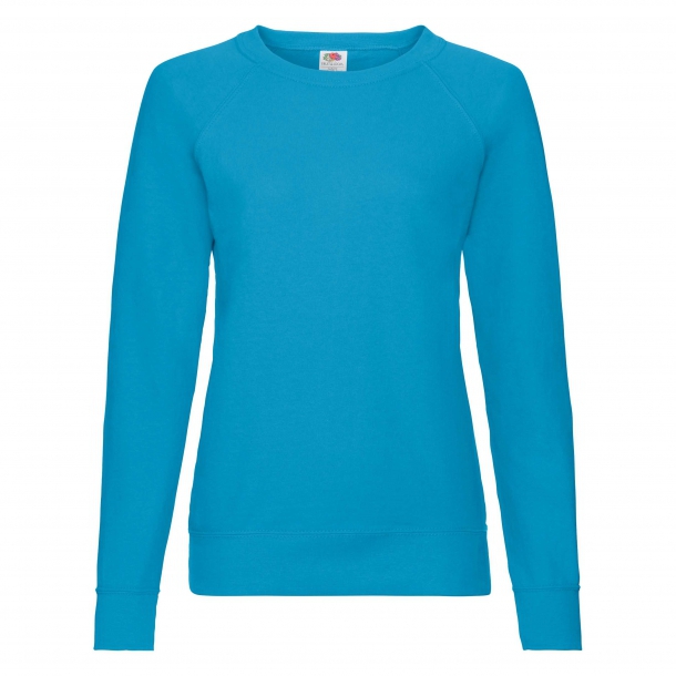 Lady Fit Lightweight Raglan Sweat 80/20 A.Blue S