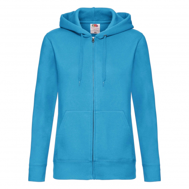 Lady Zip Thru Hooded Sweat Jacket 70/30 A.Blue L