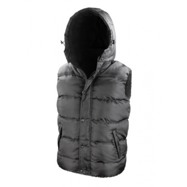 Nova Lux Hooded Gilet Black 2XL