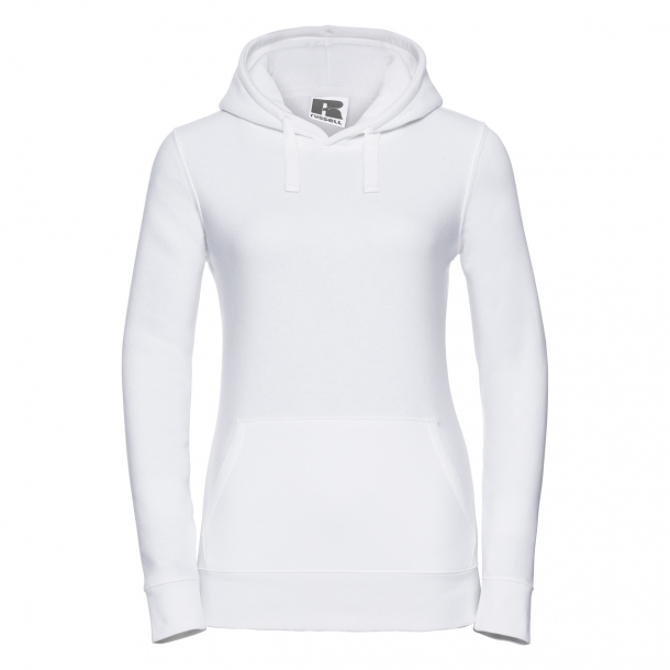 Ladies Authentic Hooded Sweat 80/20 White XS