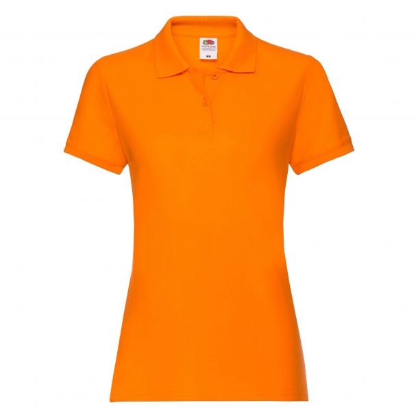 Lady Fit Premium Polo Orange L