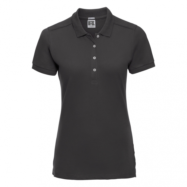Ladies Stretch Polo Black 2XL