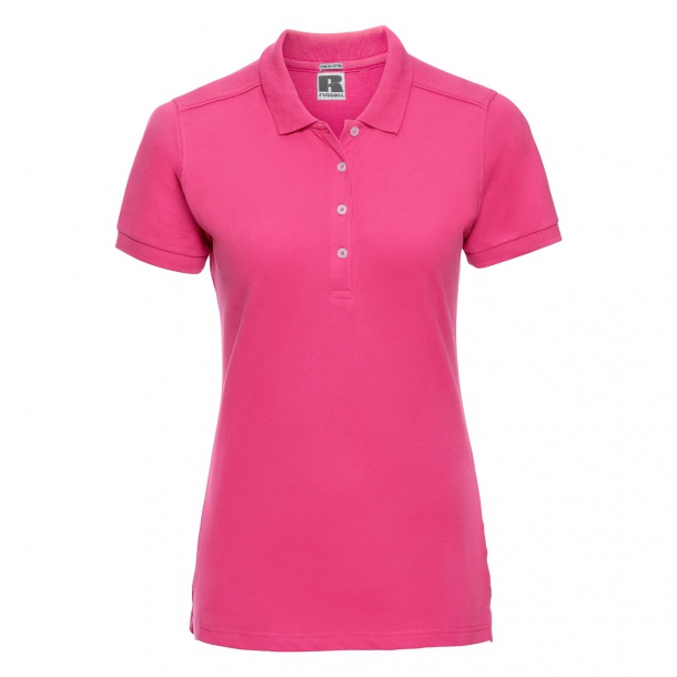 Ladies Stretch Polo Fuchsia 2XL