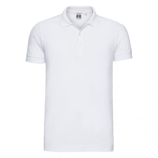 Mens Stretch Polo White S