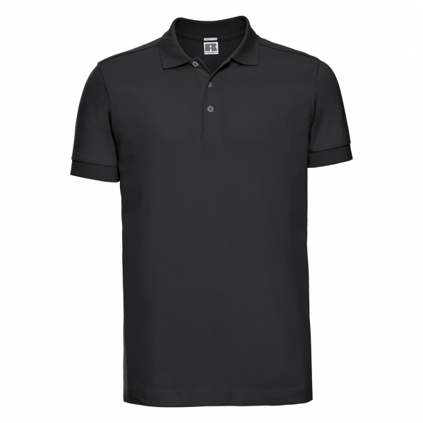 Mens Stretch Polo Black 3XL