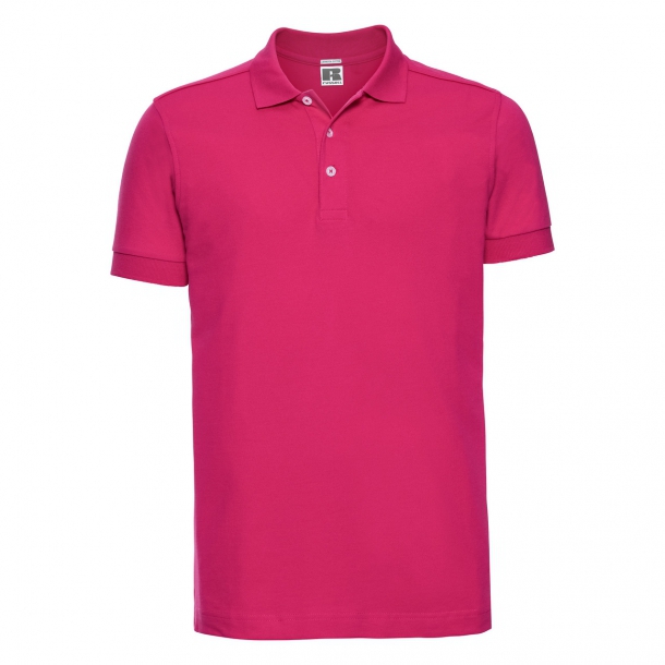Mens Stretch Polo Fuchsia S