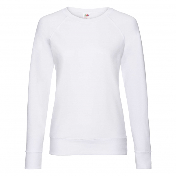 Lady Fit Lightweight Raglan Sweat 80/20 White M