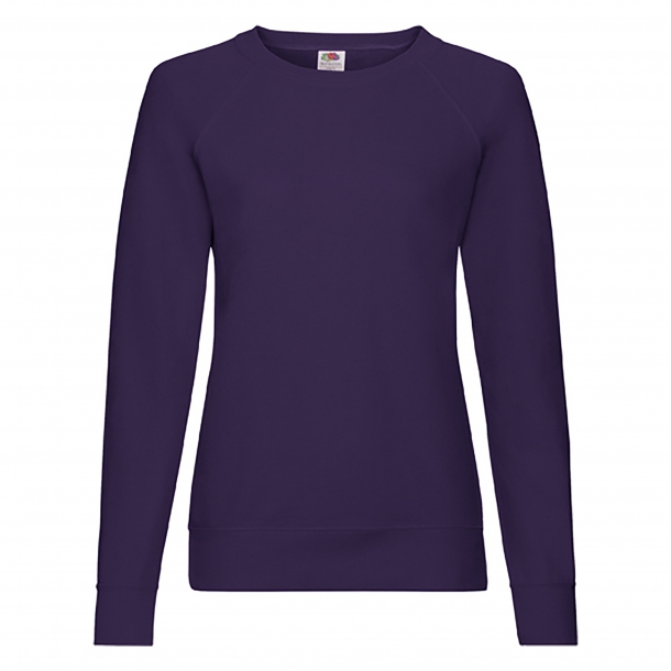 Lady Fit Lightweight Raglan Sweat 80/20 Purple XS