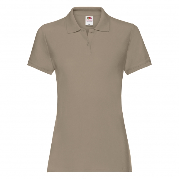 Lady Fit Premium Polo Khaki L