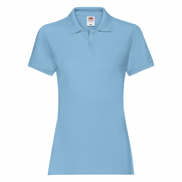Lady Fit Premium Polo Sky Blue L