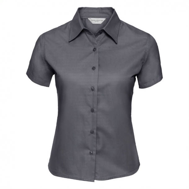 Ladies SS Classic Twill Shirt Zinc M